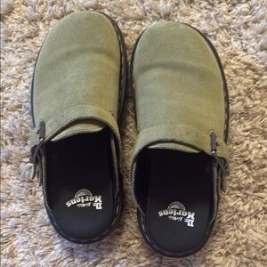 Dr. Martens Olive Green Mules